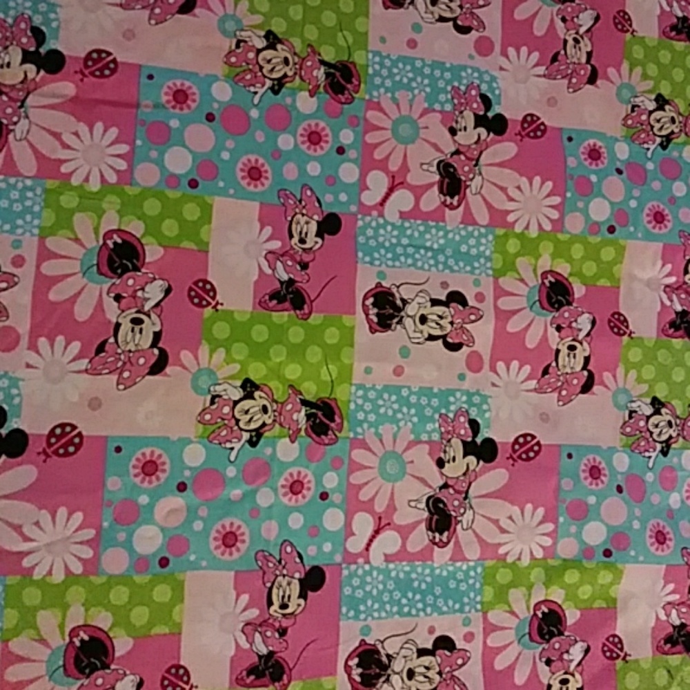 Hand made mini mouse plush throw blanket